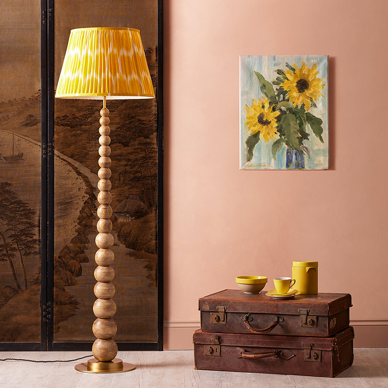 Rahul Standing lamp, H132cm, Warm Wood-0