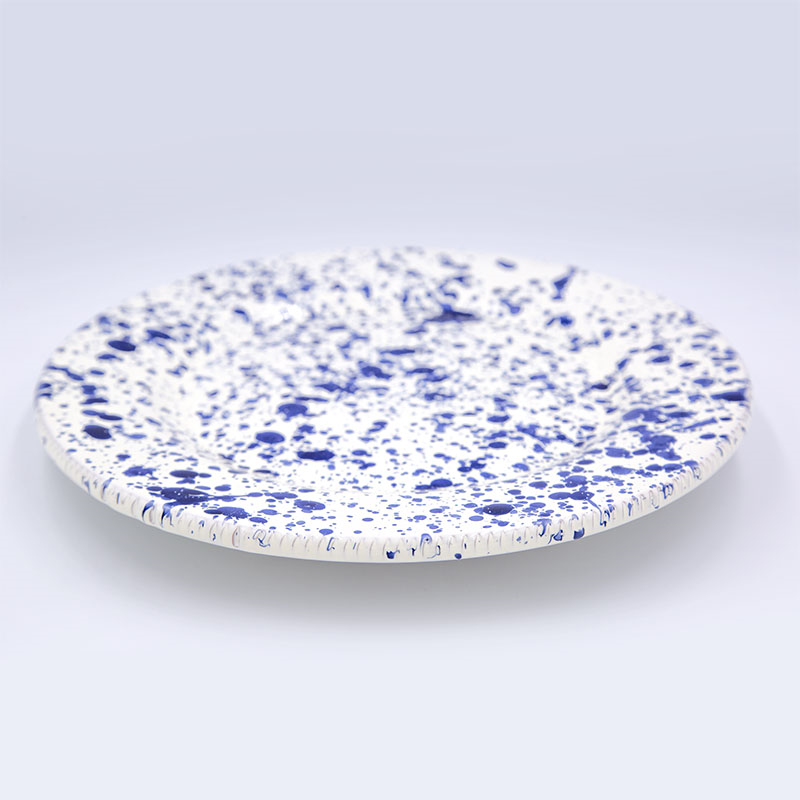 Splatter Dinner Plate, D24cm, Blueberry-0