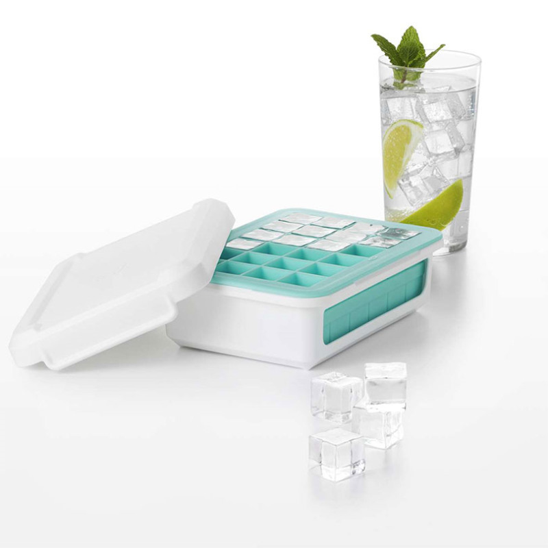 Covered silicone ice cube tray - cocktail cubes-2