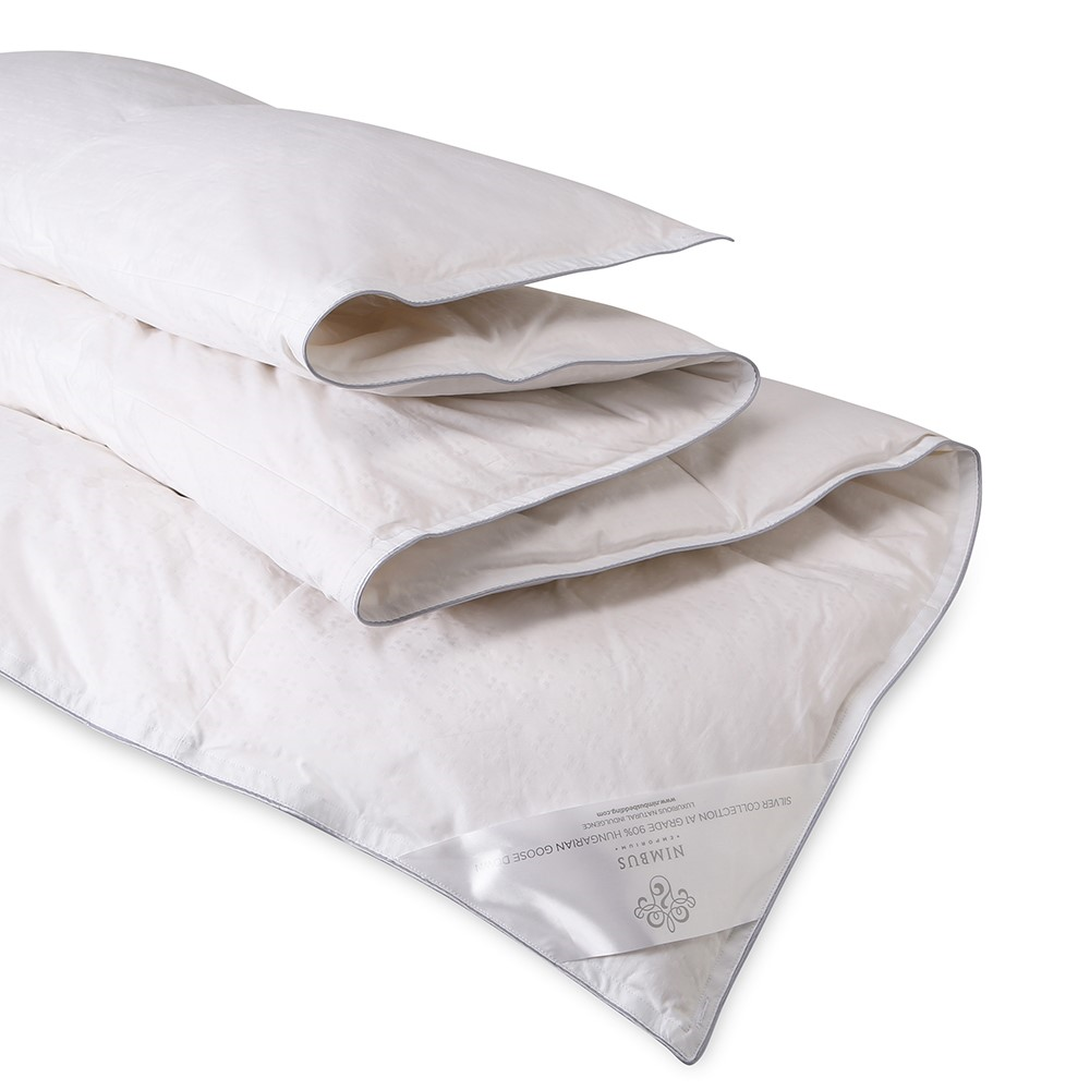 Silver Hungarian Goose Down King size 13.5 tog duvet, 225 x 220cm, White-0