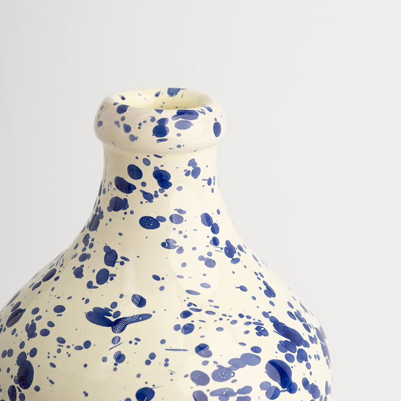 Splatter Ceramic Bottle, 500ml, Blueberry-1