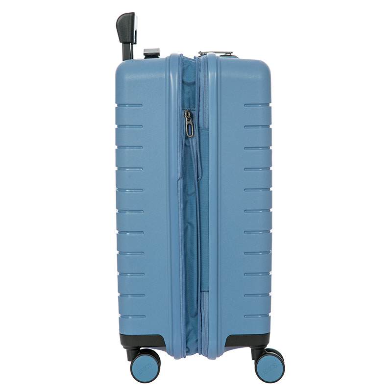 Ulisse Expandable Carry-on Suitcase, H55cm x L37 x W23cm, Grey Blue-5