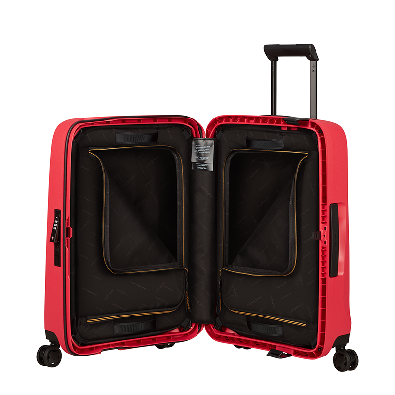 Essens Cabin Suitcase, H55 x W20 x L40cm, Hibiscus Red-5