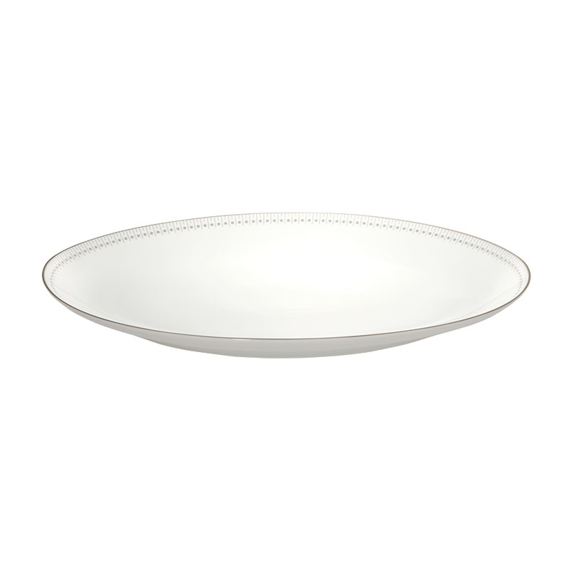 Malmaison Impériale Oval Platter, L38cm, Platinum-3