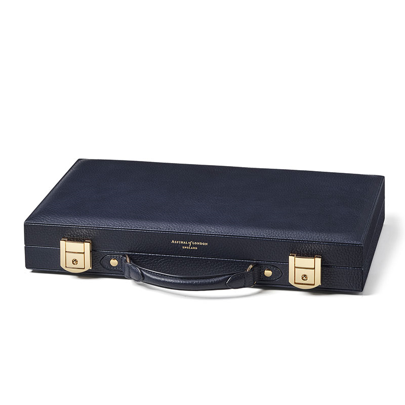 Backgammon Set, L38 x W23cm, Navy Pebble-1