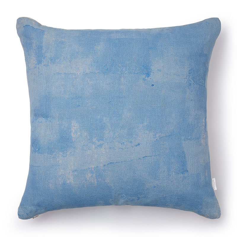 Naira Linen Cushion, 50cm x 50cm, Blue-2