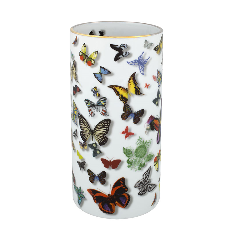 Butterfly Parade Vase, H24.6cm, Multi-0