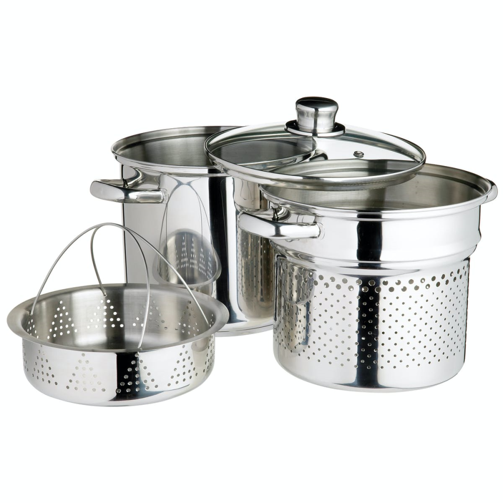 World of Flavours - Italian Pasta pot, Dia20cm - 4L, Stainless Steel-0