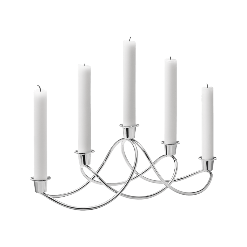 Harmony Candleholder, Stainless Steel-0