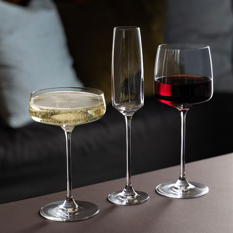 Elevate Set of 2 Wine Glasses, 470ml, Clear-2