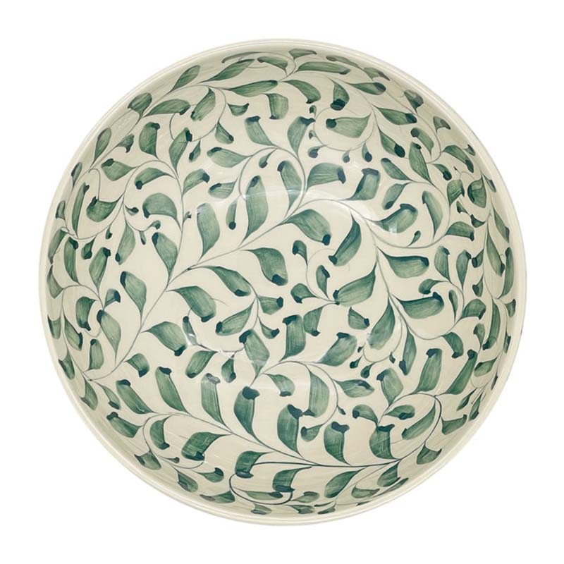 Scroll Bowl, D22 cm, Green-1