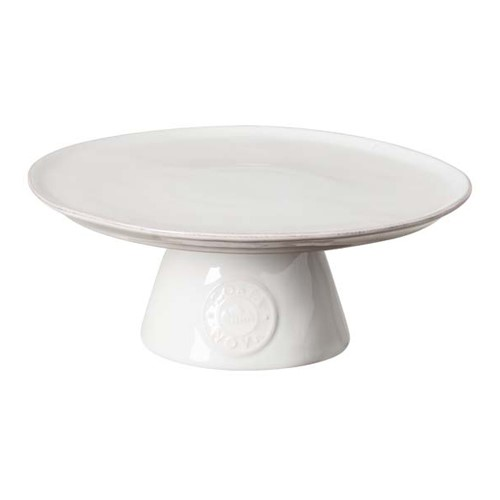 Nova Large footed cake plate, 33cm, White-0