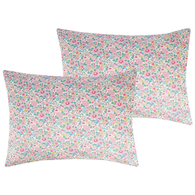 Betsy Candy Floss Pair of Pillowcases, Single, Pink-2