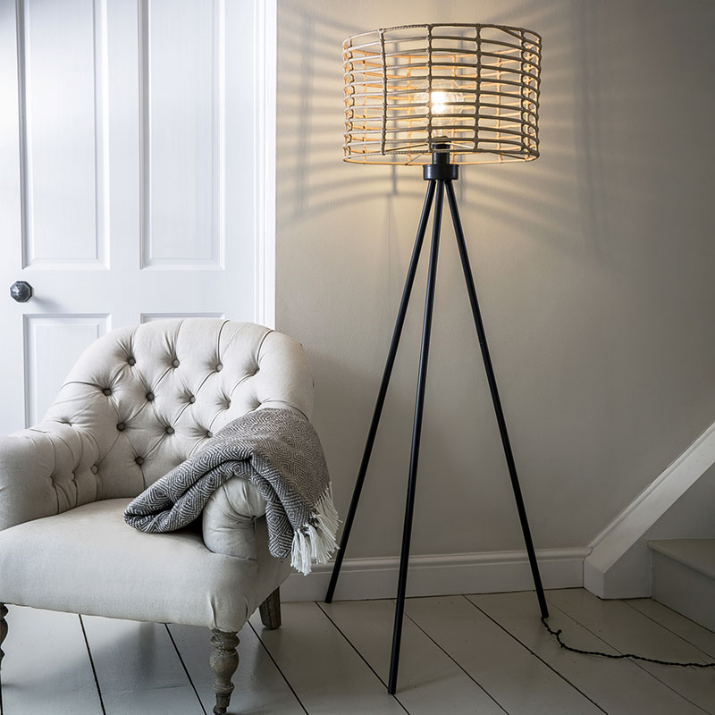 Hampstead Floor Lamp, Natural-0