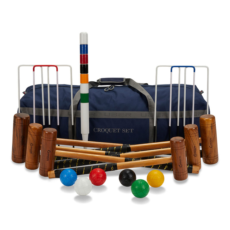 Family 6 Player Croquet Set with Nylon Bag-0