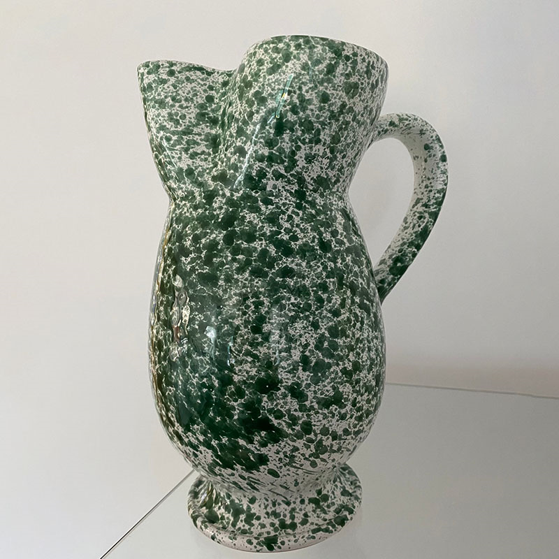 Splatter Jug, H23cm, Green-1