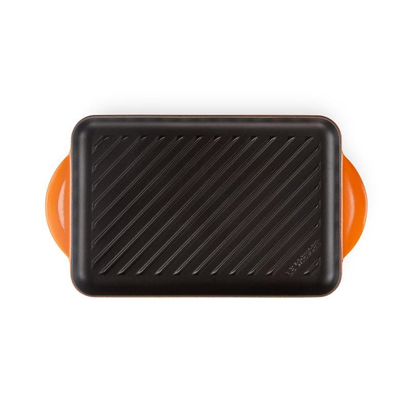 Rectangular Grill Pan, Cast Iron, Volcanic, 30cm-1