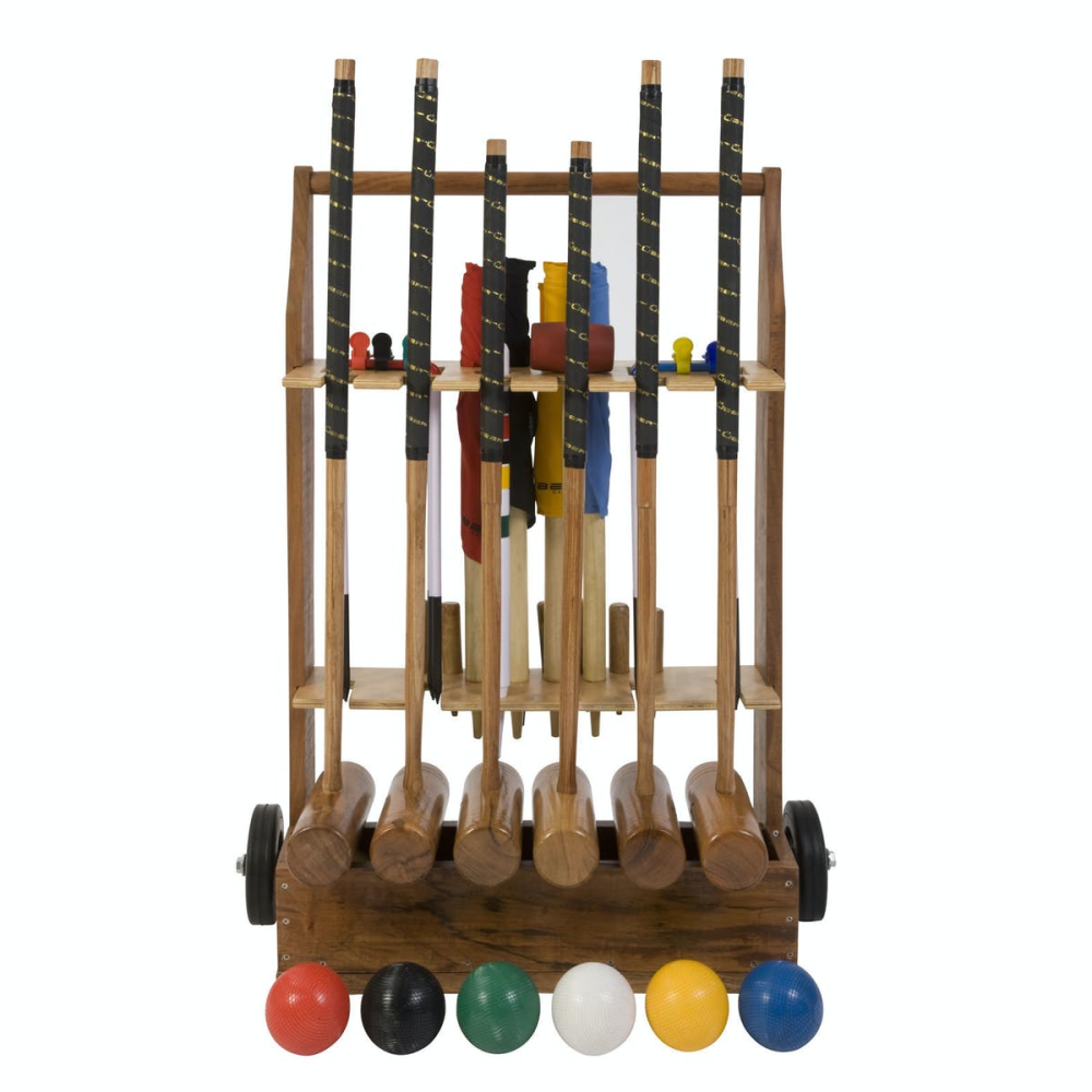 Pro 6 Player Croquet Set with Trolley-1