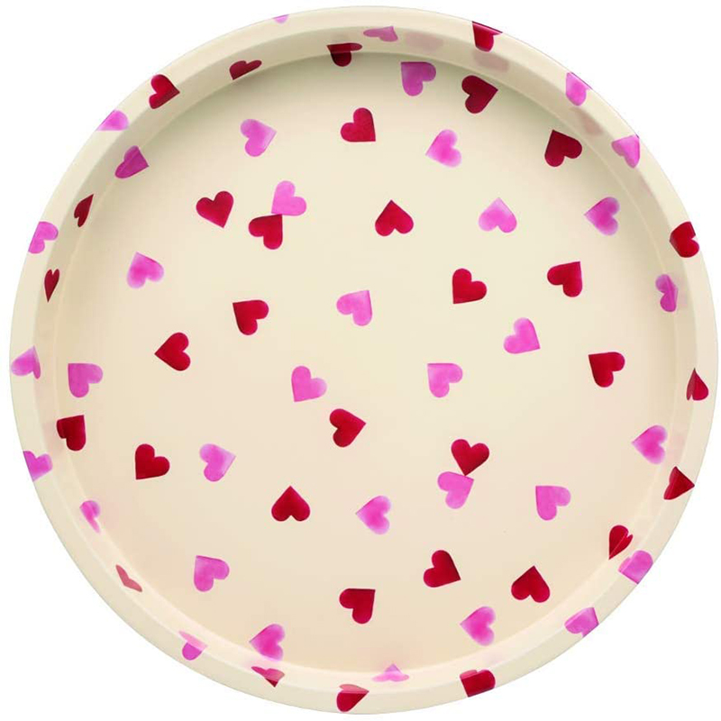 Pink Hearts Deepwell Tray, 30cm-0