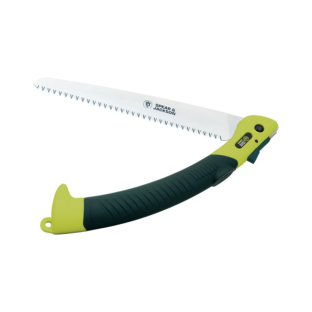 Folding pruning saw, H35 x W8cm, Green/Silver-0