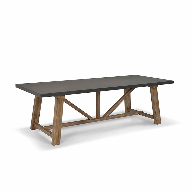 Chilford Dining Table, Grey & Natural-1