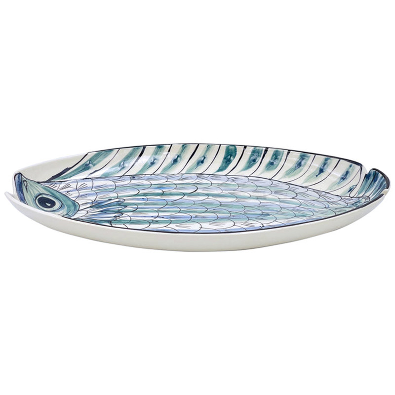 Romina Platter, W25 x L40cm, Blue-1