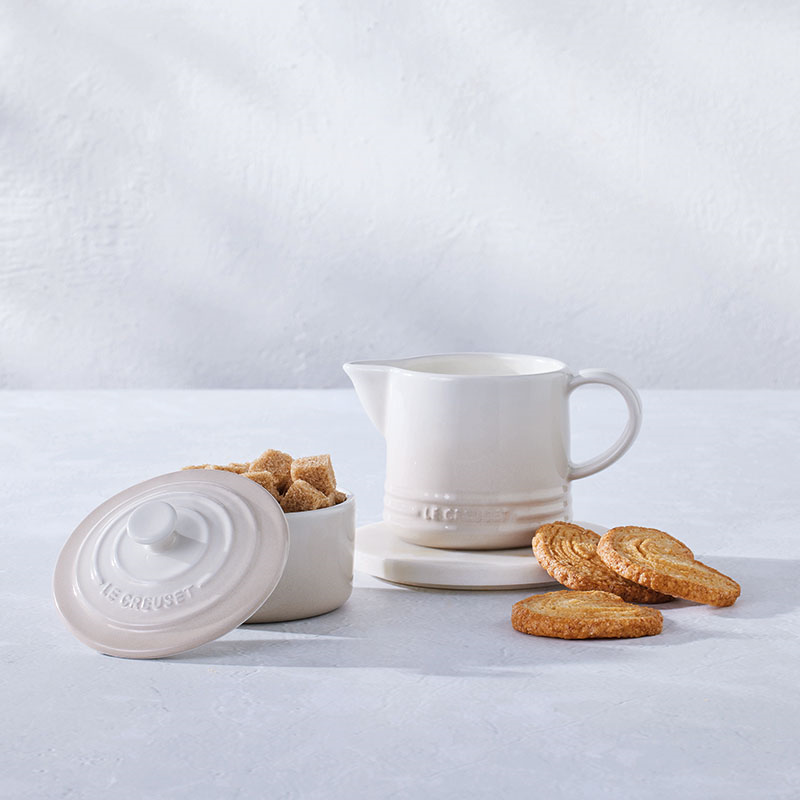 Stoneware Milk & Sugar Set, Meringue-4