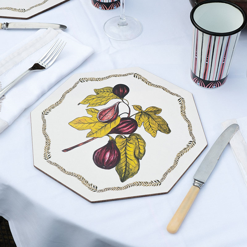 Bell Hutley Table Mat, 28 x 28cm, Figs-2