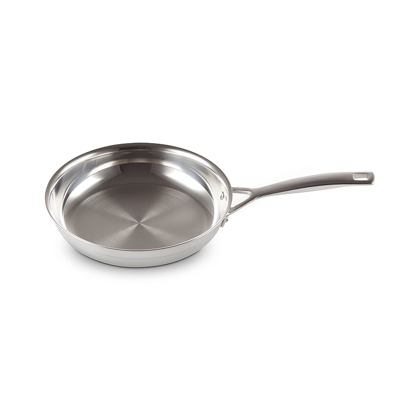 3 Ply Stainless Steel - Uncoated Frying pan, 24cm-0