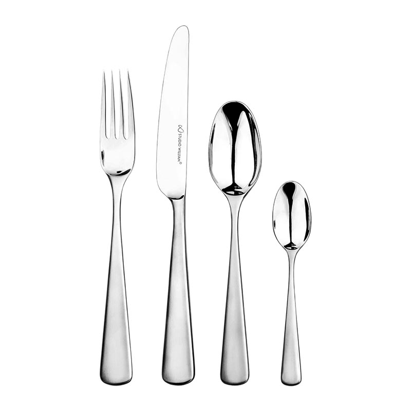 Mahogany 16 Piece Cutlery Set, Satin Finish-4