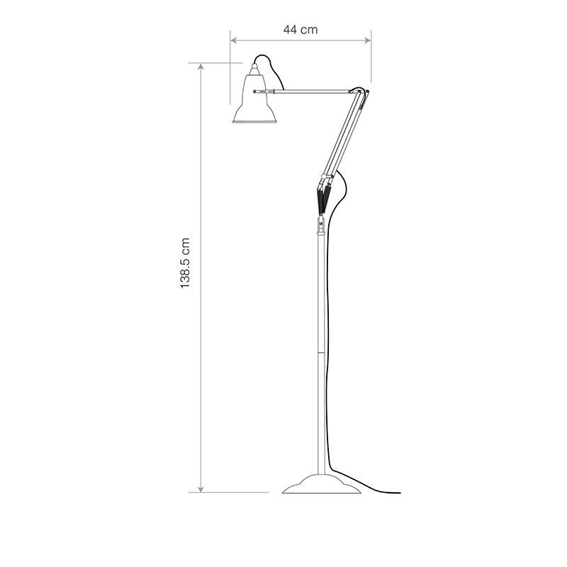 Original 1227™ National Trust Floor Lamp, H72cm, Sage Green-4