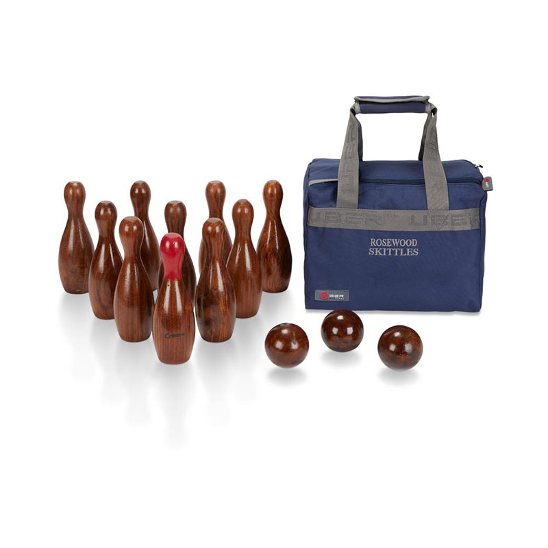 Rosewood Skittle Ball Set-0