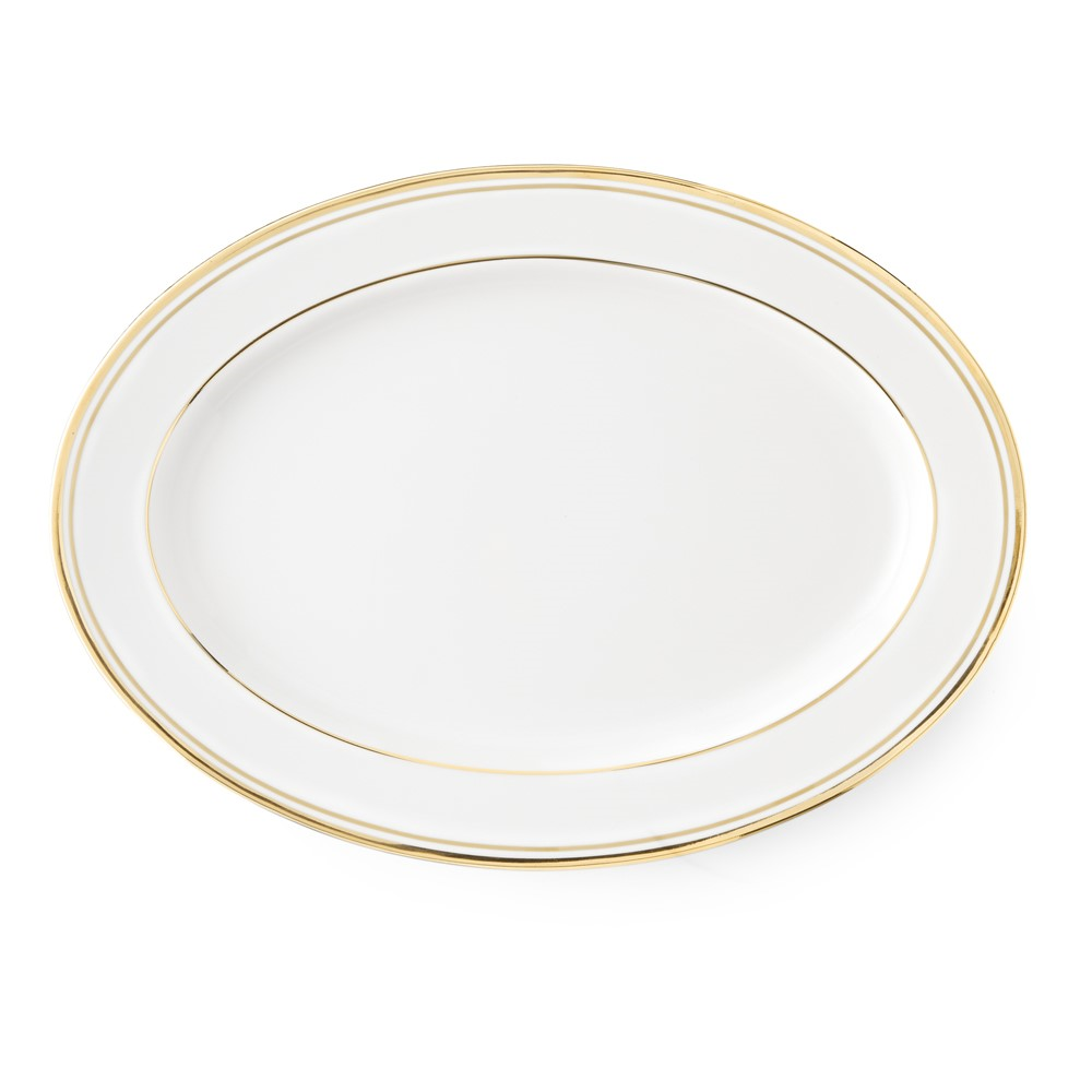 Wilshire Oval platter, Gold-0