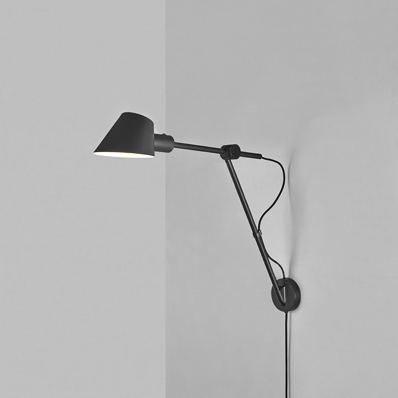 Stay Wall Light, H54cm, Black-0