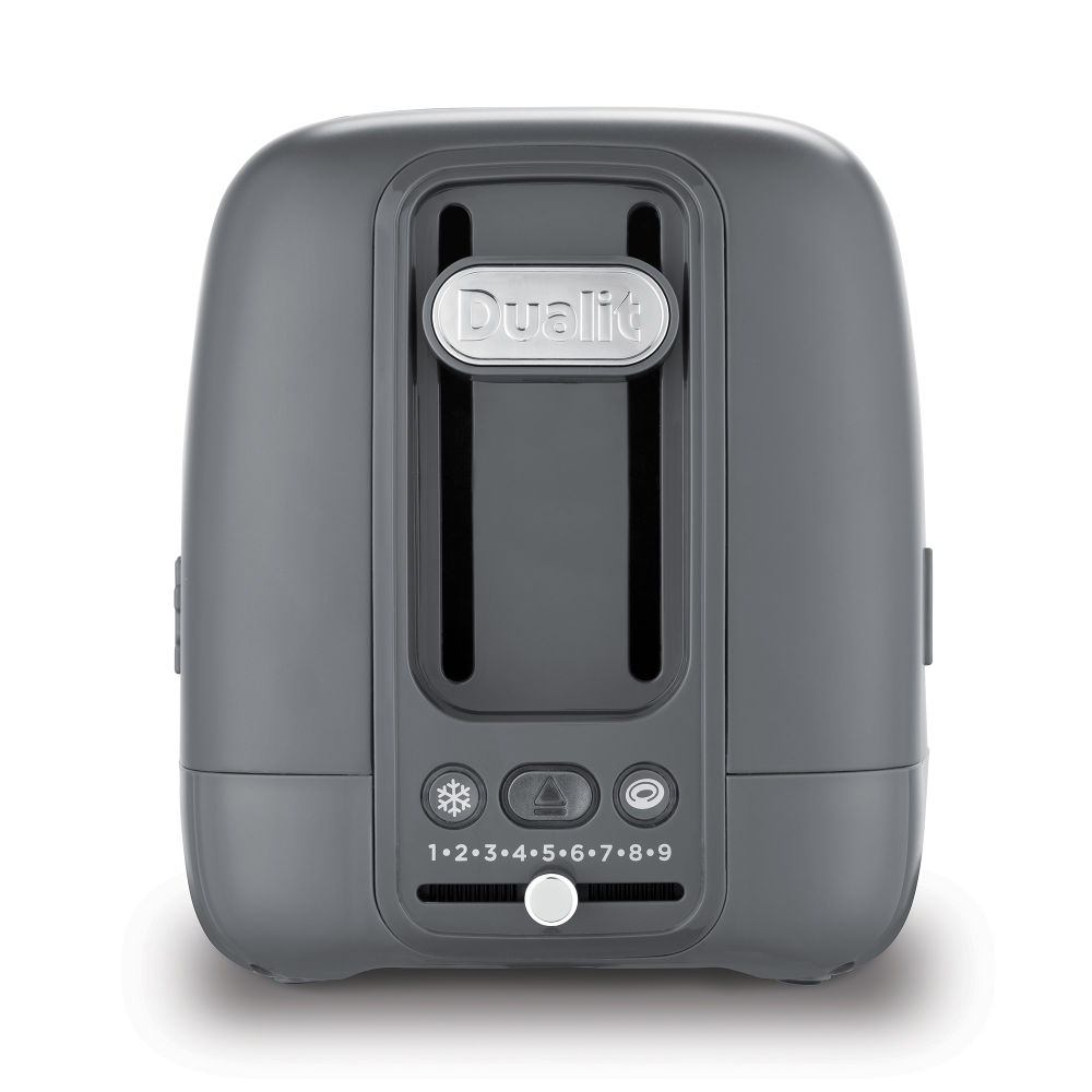 Domus 2 slot toaster, Grey-3