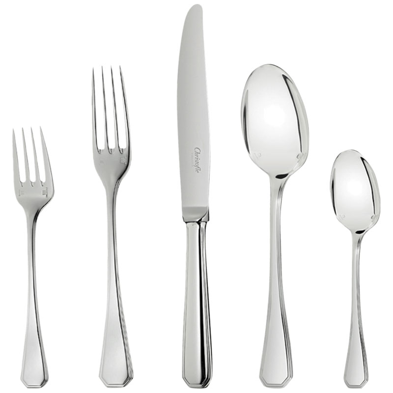 America 36 Piece Cutlery Set, Silver Plated-1