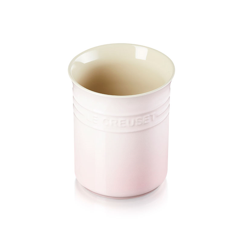 Stoneware Small Utensil Jar, 1L, Shell Pink-1