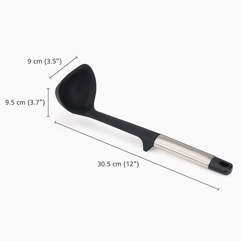 Elevate Silicone Ladle, Stainless Steel-3