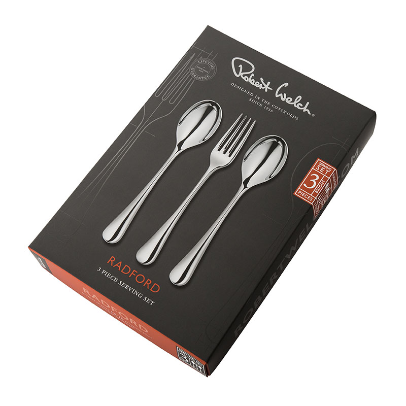 Radford 3 Piece Serving Set, Stainless Steel-2