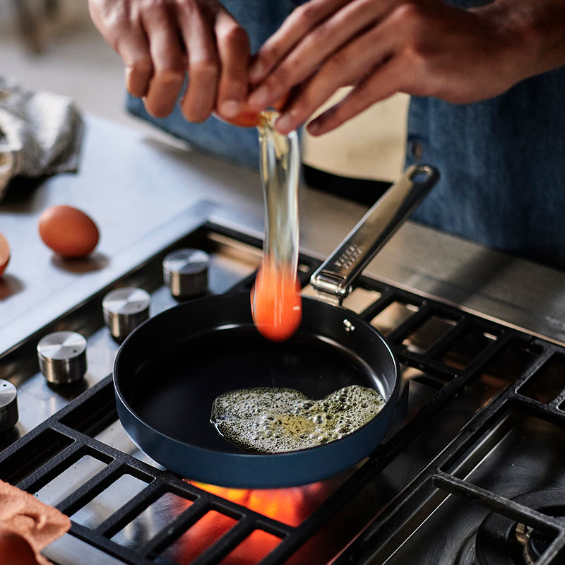 Space Folding Frying Pan, 24cm, Midnight Blue-0