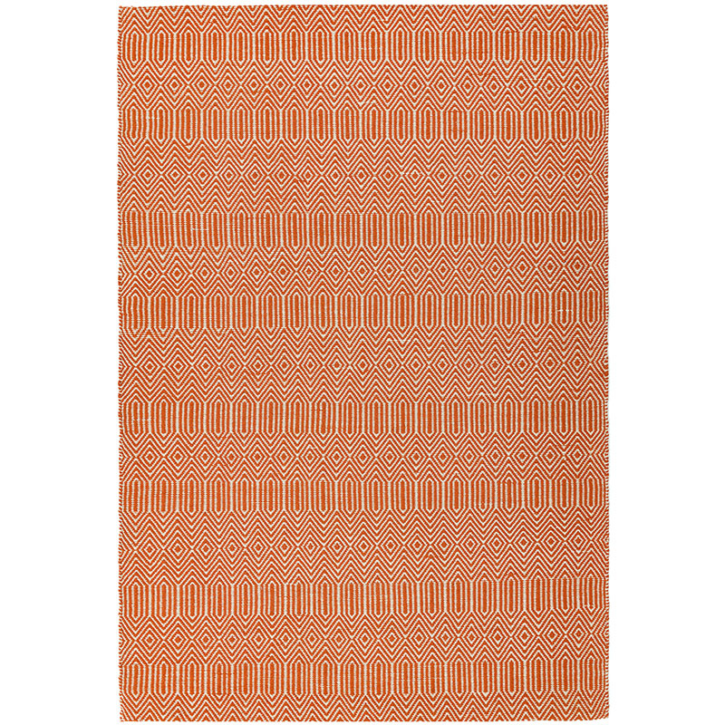 Sloan ethnic flatweave runner, 200 x 300cm, Orange-0