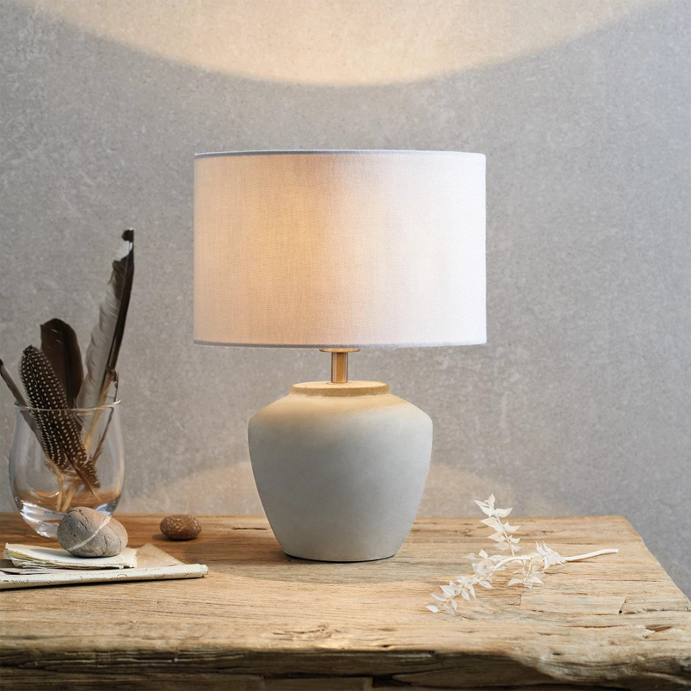 Southwold Mini table lamp, H38 x W28cm, Stone-0