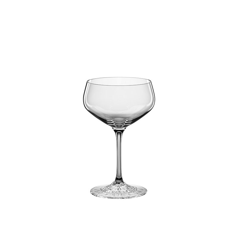 Perfect Serve Set of 4 Champagne Coupes, 235ml, Clear-1