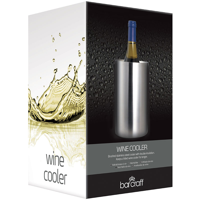 Double Walled Wine Cooler, Stainless Steel-6