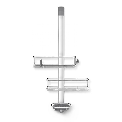 Over door shower caddy, H81.5 x W31.5cm, Silver-0