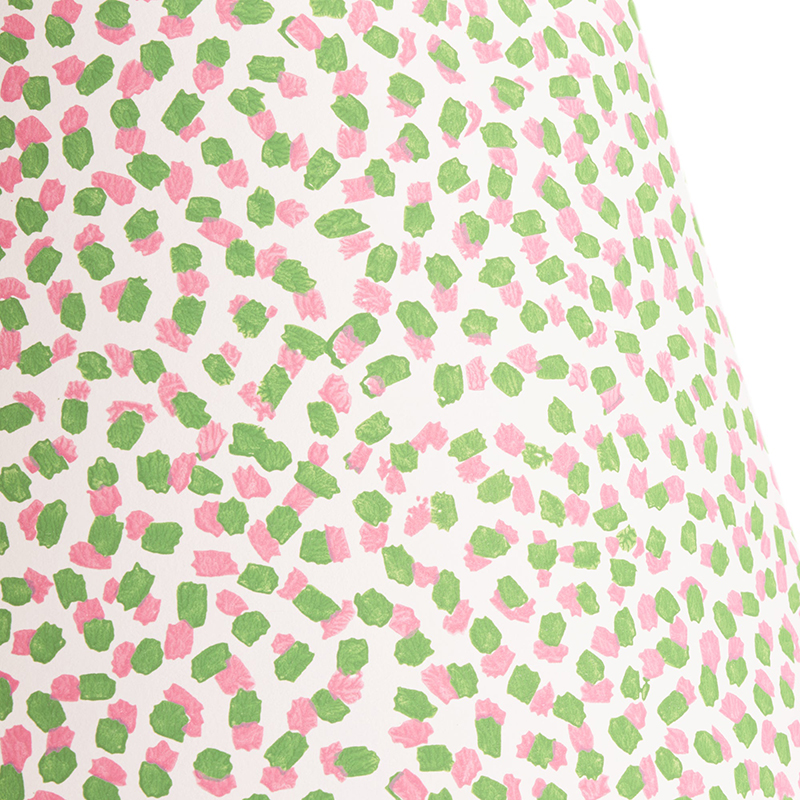 Empire Straight Shade Polka Dot Paper By GP & J Baker, 30cm, Pink/Green-4