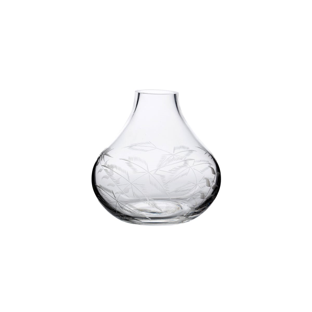 Fern Vase, H11cm, Crystal-0