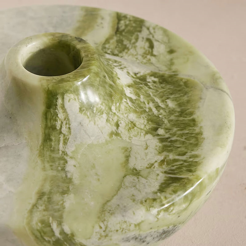 Alma Vase, H10cm, Green-5