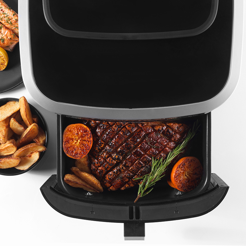 XL Digital Steam Air Fryer, 6.5, Black-3