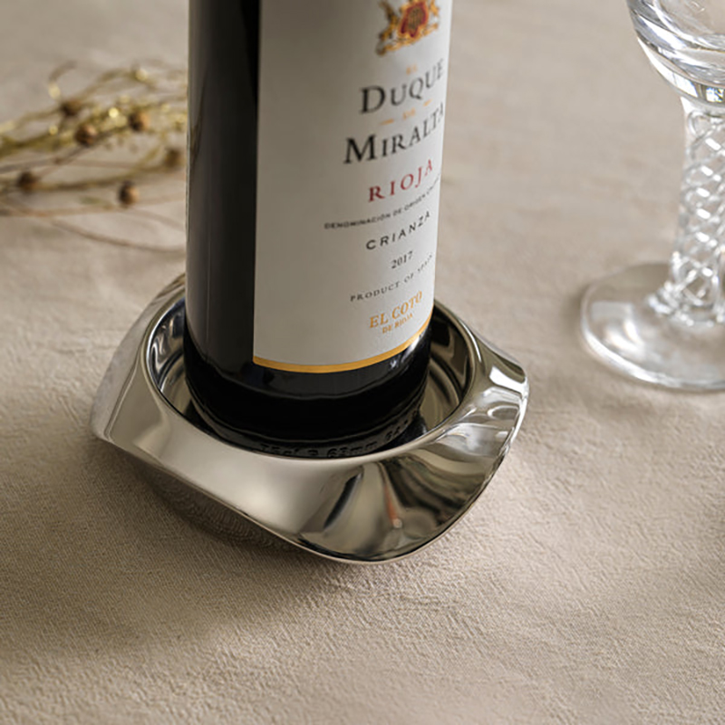 Wine Coaster, Drift, Stainless Steel-0